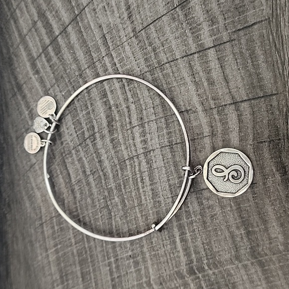 Alex and Ani Jewelry - E - "S" engraved Alex & Ani silver bracelet